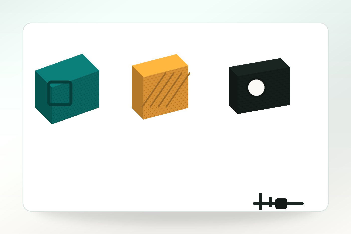 Low-volume production layout showing repeated printed components