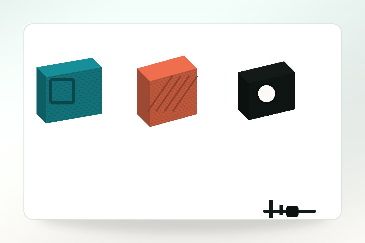 Cost-saving 3D print design samples showing hollowing, orientation and support reduction