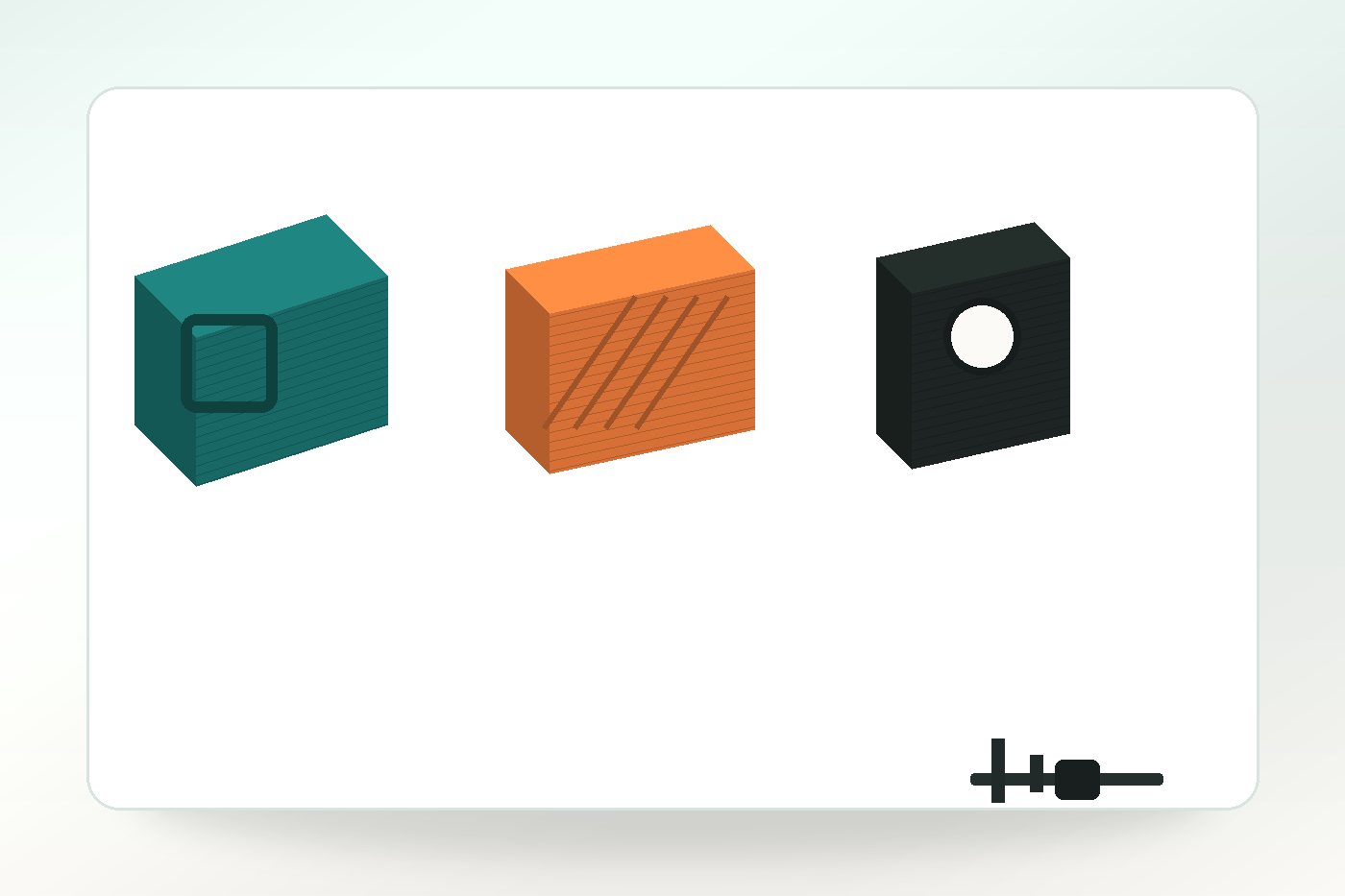 Split print design samples with registration tabs and joining features